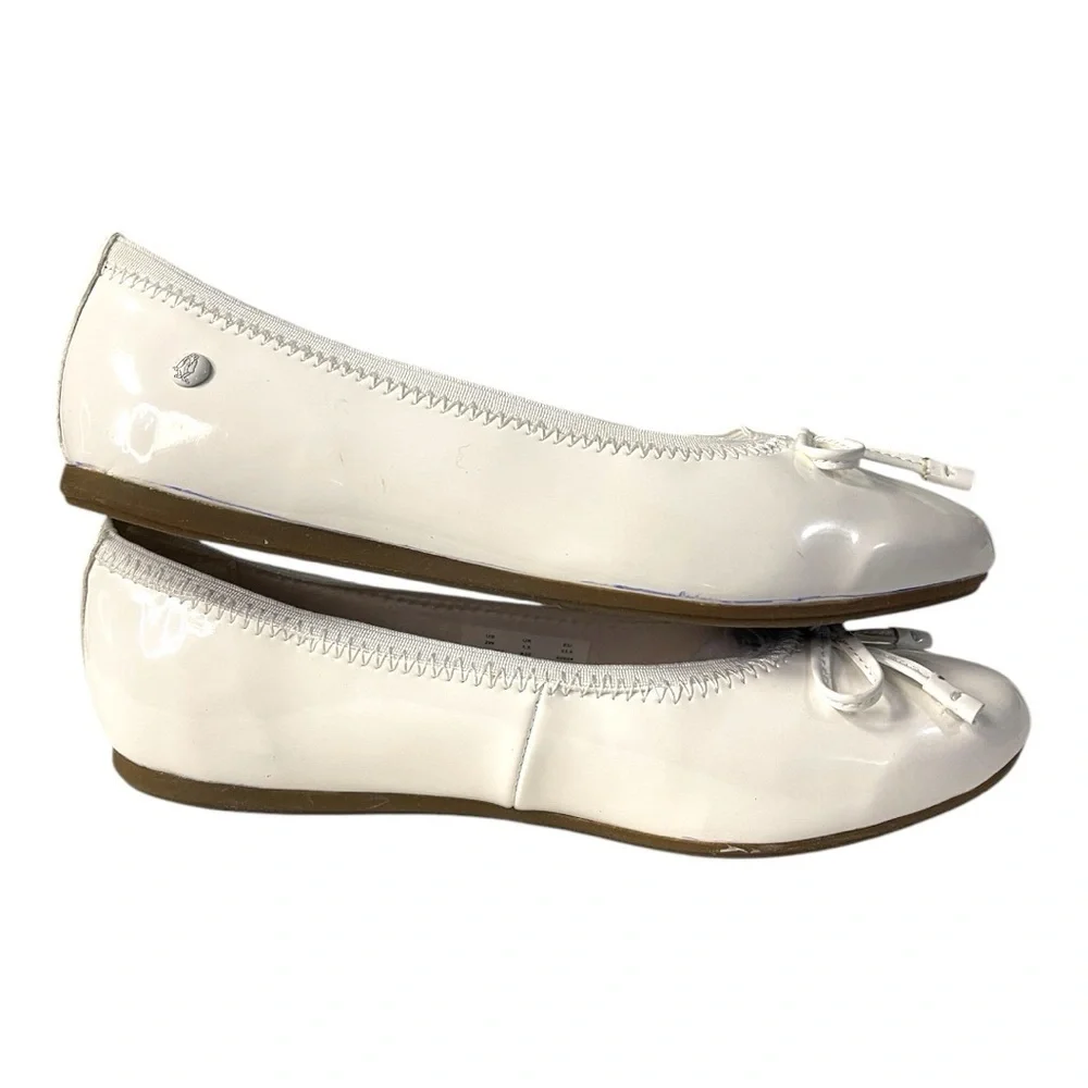 Hush Puppies Josie White Patent Ballet Flats – Girls Size 2W (New with Box!)